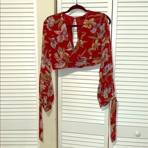 Two piece wide leg set